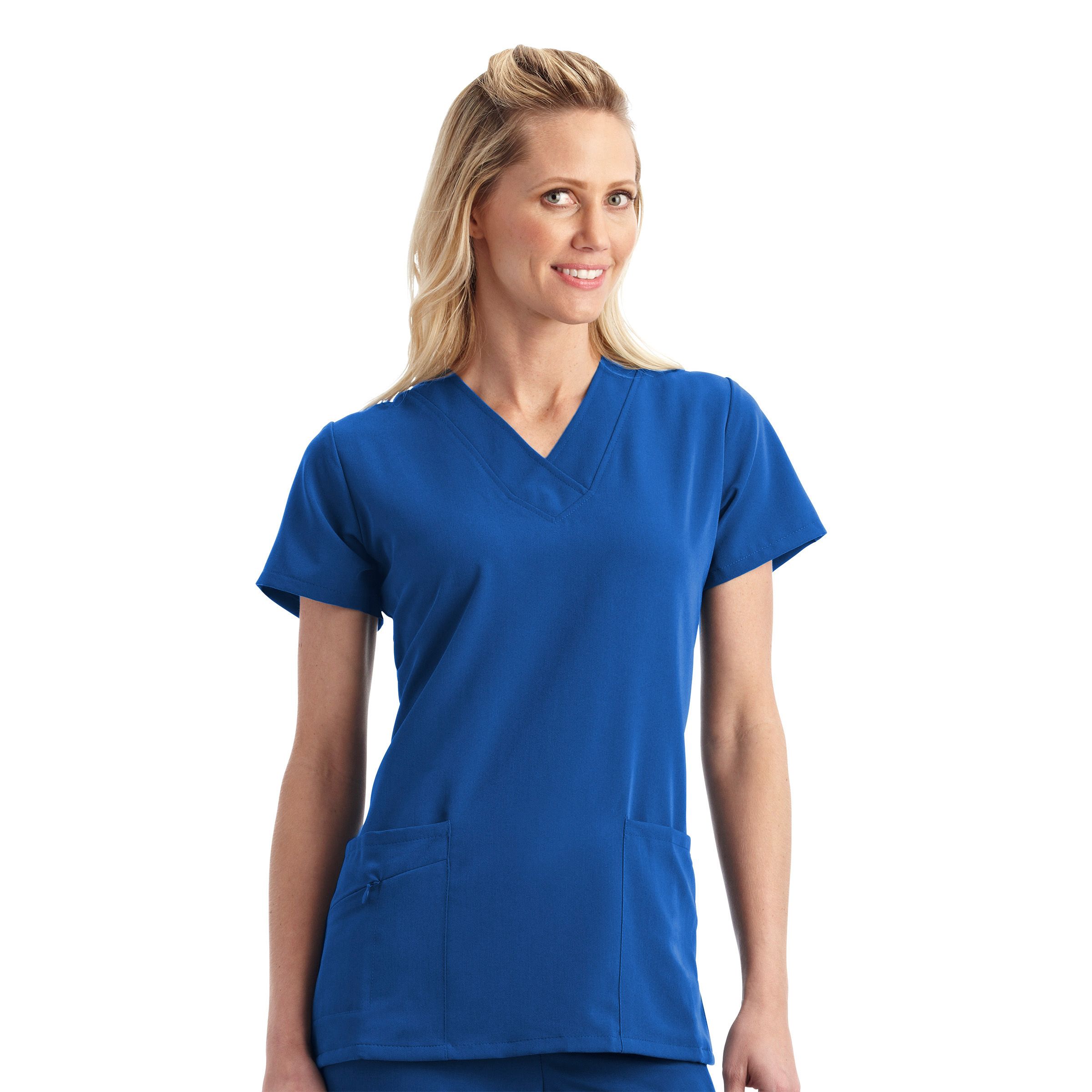 Jockey Ladies The Favorite V-Neck Top, Royal Blue, large image number 1